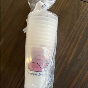 Vineyard Vines Pink and White Party Cups